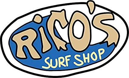 Surf Shop Logo - Amazon.com: LA STICKERS Rico's Surf Shop Logo - Sticker Graphic ...
