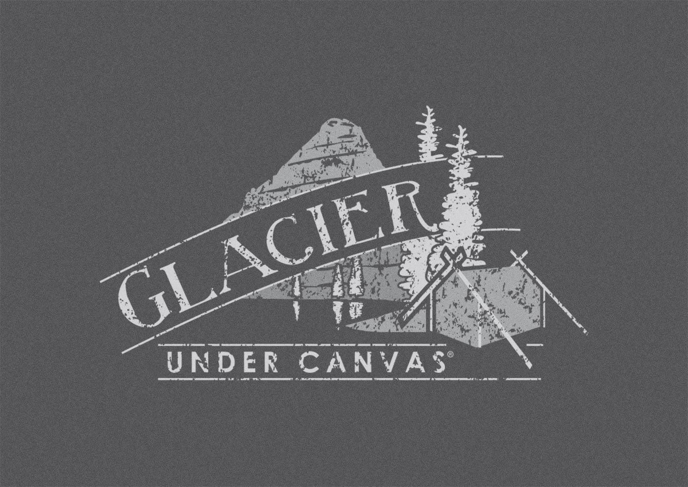 Rustic Park Logo - Glacier Under Canvas® - Identity | Apogii