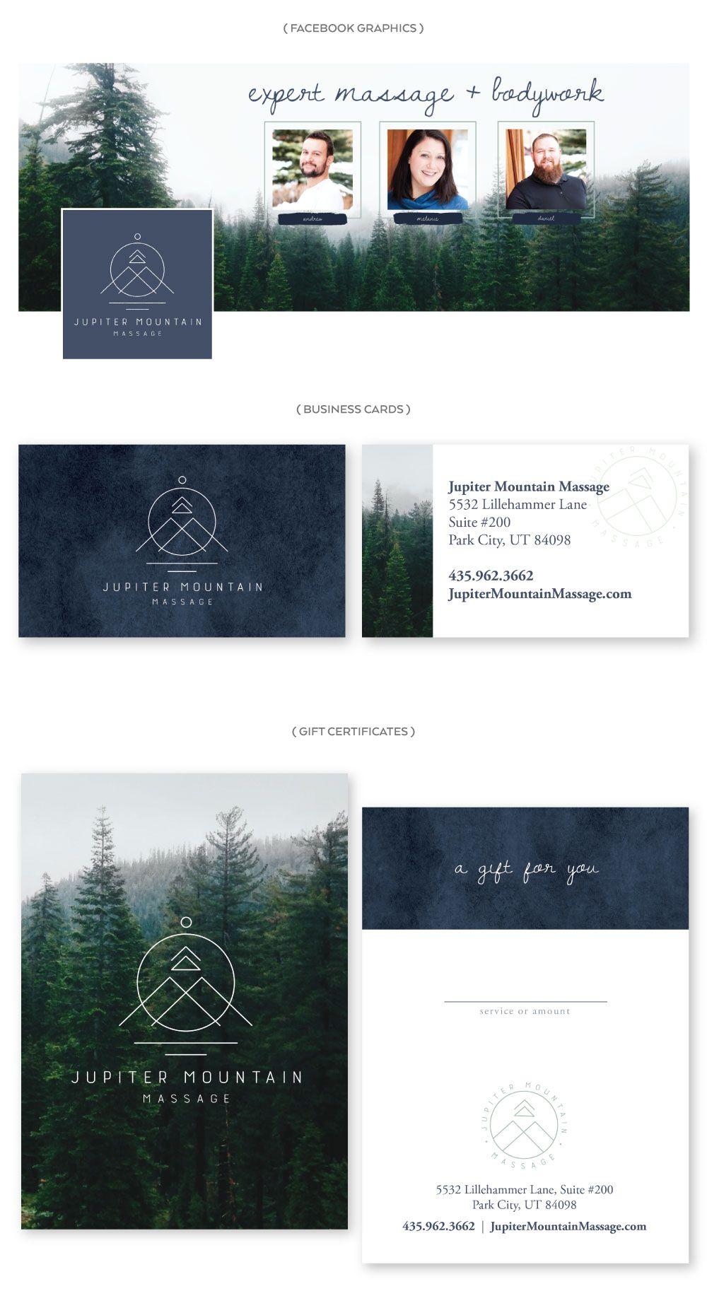 Rustic Park Logo - JUPITER MOUNTAIN MASSAGE | DAPPER FOX DESIGN // branding - website ...