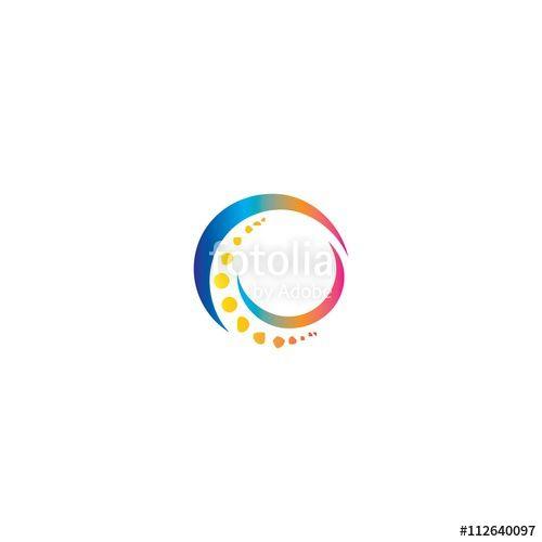 Swirly Logo - vector abstract colourful swirly logo