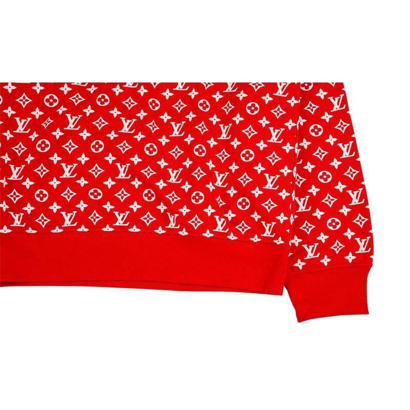 Supreme X Louis Vuitton Box Logo Hooded Sweatshirt Red SS17