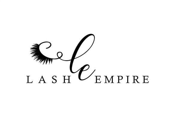 Swirly Logo - Eyelash Logo Lash Logo Design Swirly Text Logo Swirls | Etsy