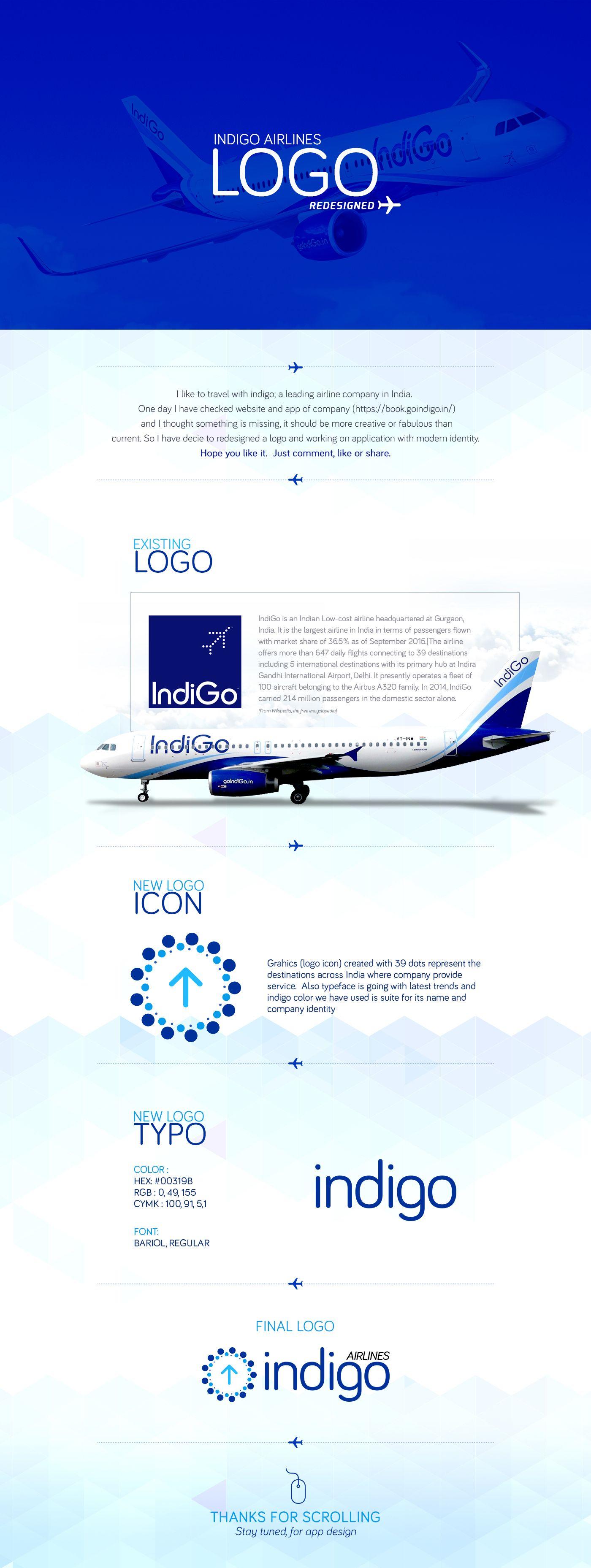 Leading Airline Logo - Indigo Airlines LOGO Redesigned on Behance