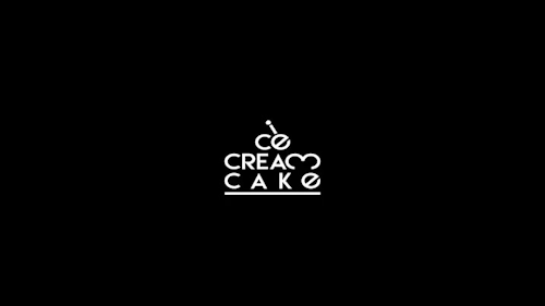 Red and Cream Logo - Red Velvet — Ice Cream Cake Logo