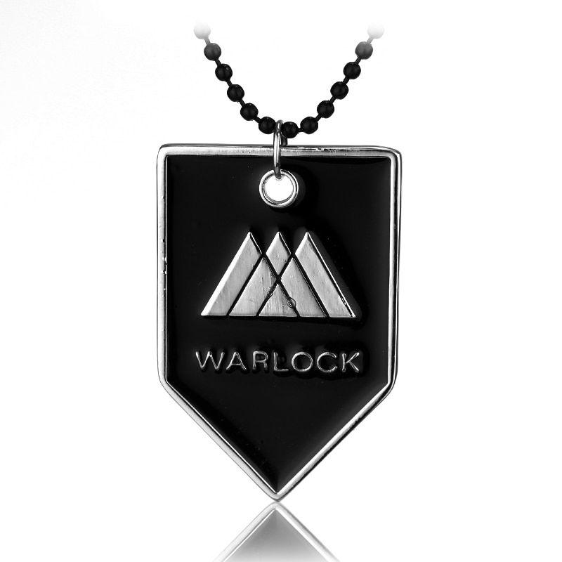 Destiny Warlock Logo - Hot Game Destiny Necklace TITAN WARLOCK HUNTER Logo 3 Styles Black ...