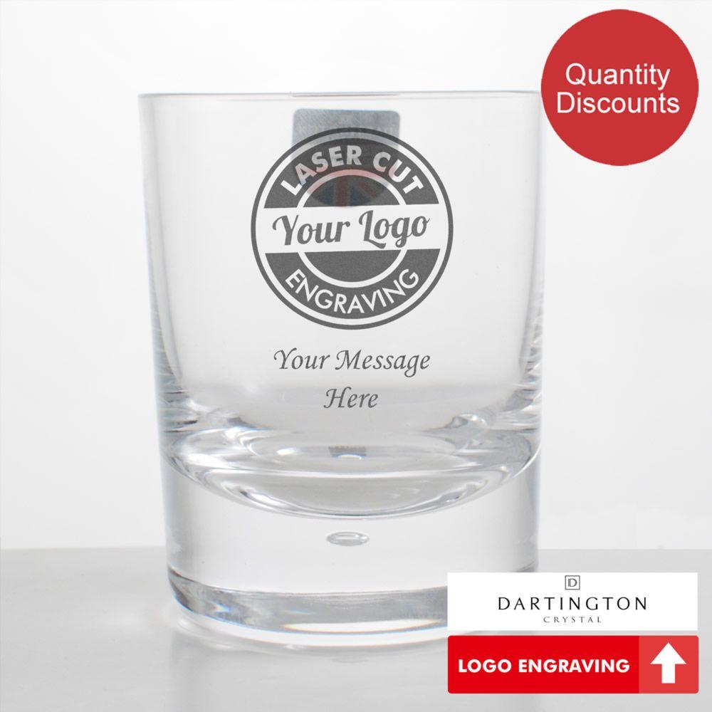 Glass Whiskey Logo - Logo Engraved Personalised Premium Dartington Whiskey Glass