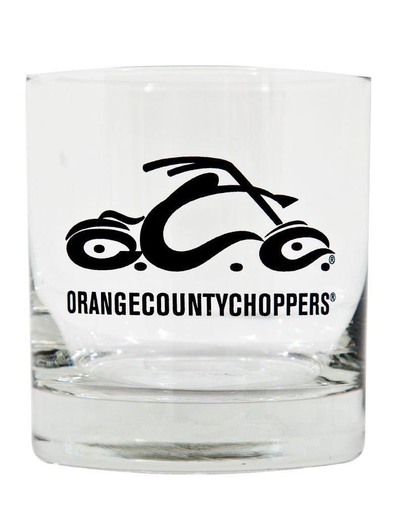 Glass Whiskey Logo - Whiskey Glass Orange County Choppers Bar Ware