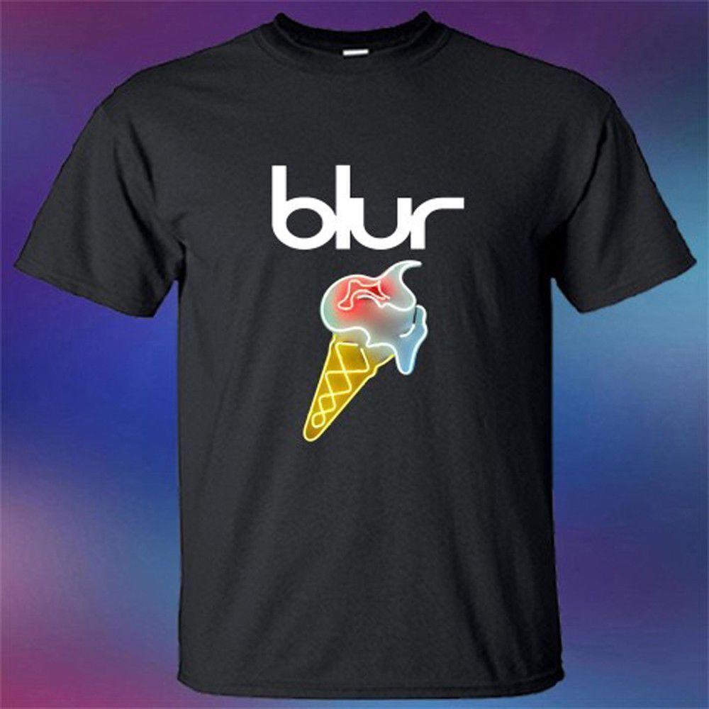 Cream Rock Band Logo - New Blur Rock Band Magic Whip Ice Cream Logo T Shirt Summer Short