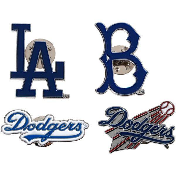 Dodgers Logo - Aminco Los Angeles Dodgers Team Logo Evolution Pin Set Official ...
