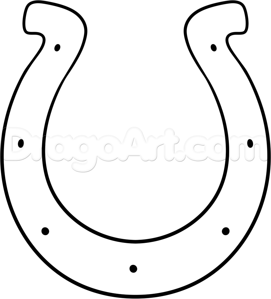 Colts Horseshoe Logo - How to Draw the Colts Logo, Step by Step, Sports, Pop Culture, FREE ...