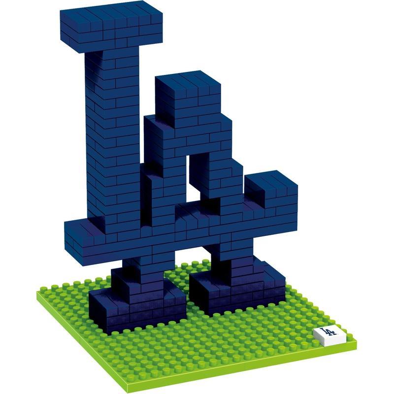 Los Angeles Dodgers Team Logo - Los Angeles Dodgers MLB 3D BRXLZ Construction Puzzle Set Team