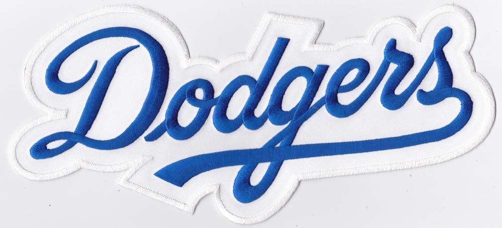 Los Angeles Dodgers Team Logo - LOS ANGELES DODGERS MLB BASEBALL 9.75 SCRIPT TEAM LOGO PATCH