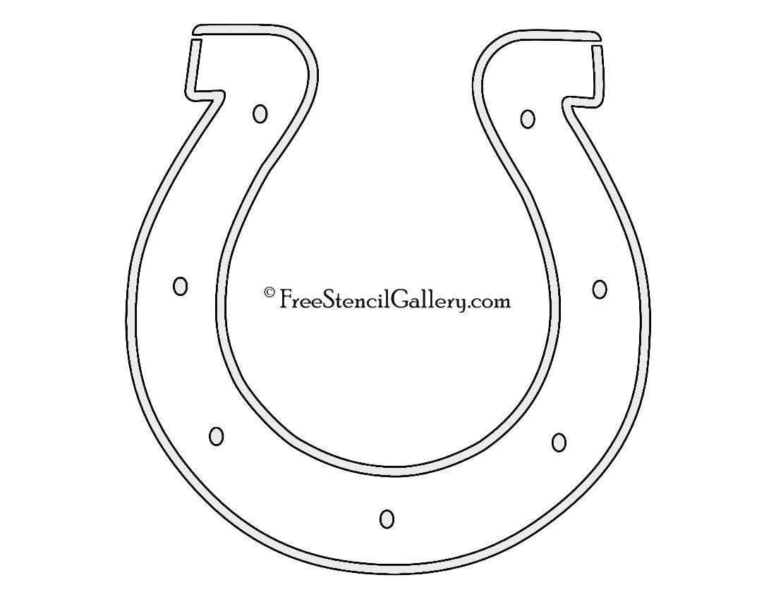 Colts Horseshoe Logo - NFL Indianapolis Colts Stencil. Free Stencil Gallery