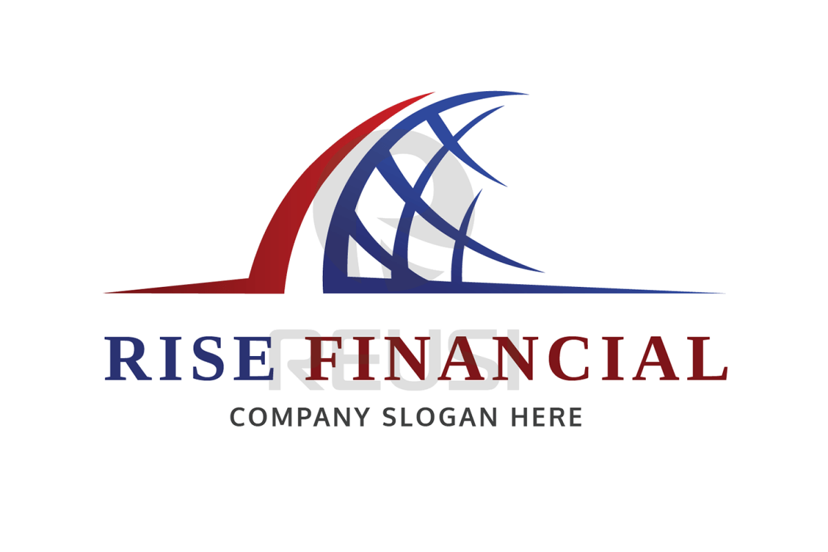 Financial Logo - Rise Financial Logo Template