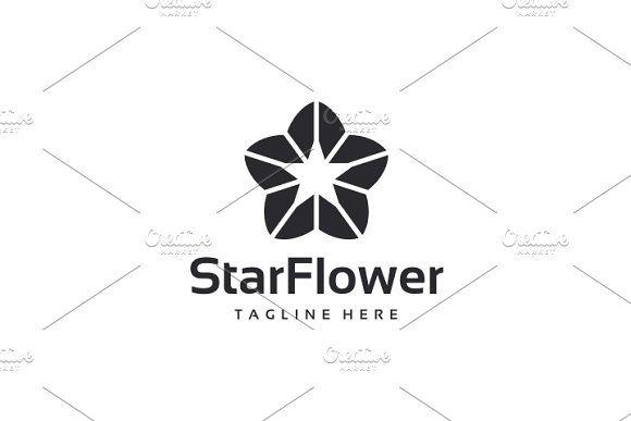 Star Flower Logo - Star Flower Logo ~ Logo Templates ~ Creative Market