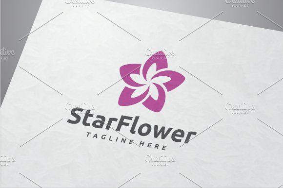 Star Flower Logo - Star Flower Logo ~ Logo Templates ~ Creative Market