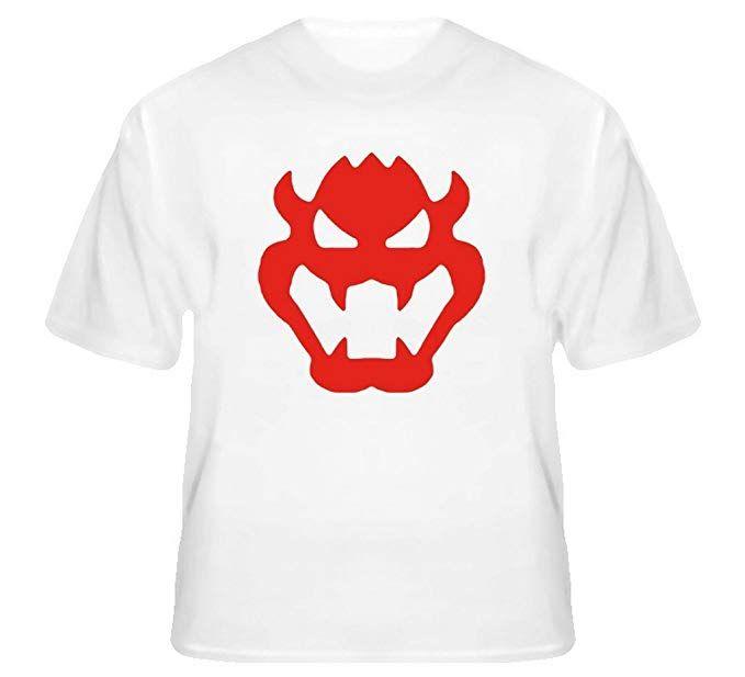 Bowser Logo - The Village T Shirt Shop Super Mario Bros Bowser Logo T Shirt