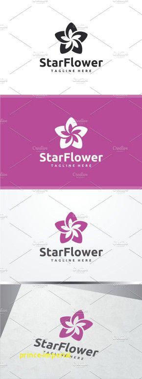 Star Flower Logo - Flowers Logo Design Beautiful Star Flower Logo Floral Design Pinterest