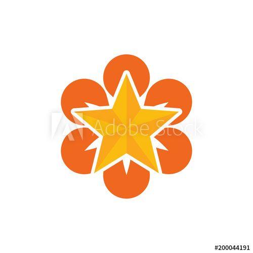 Star Flower Logo - Star Flower Logo Icon Design - Buy this stock vector and explore ...