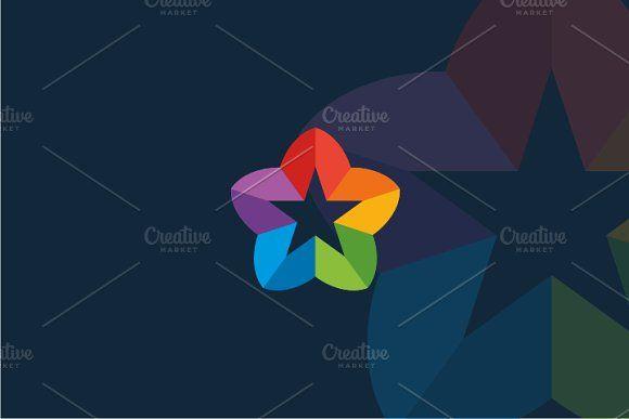 Star Flower Logo - Star Flower Logo ~ Logo Templates ~ Creative Market