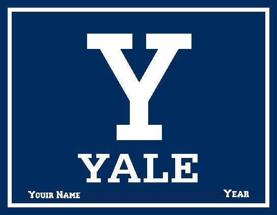 Yale Y Logo - Custom Yale Y Block W Yale 60 X 50. Custom Made Comfort