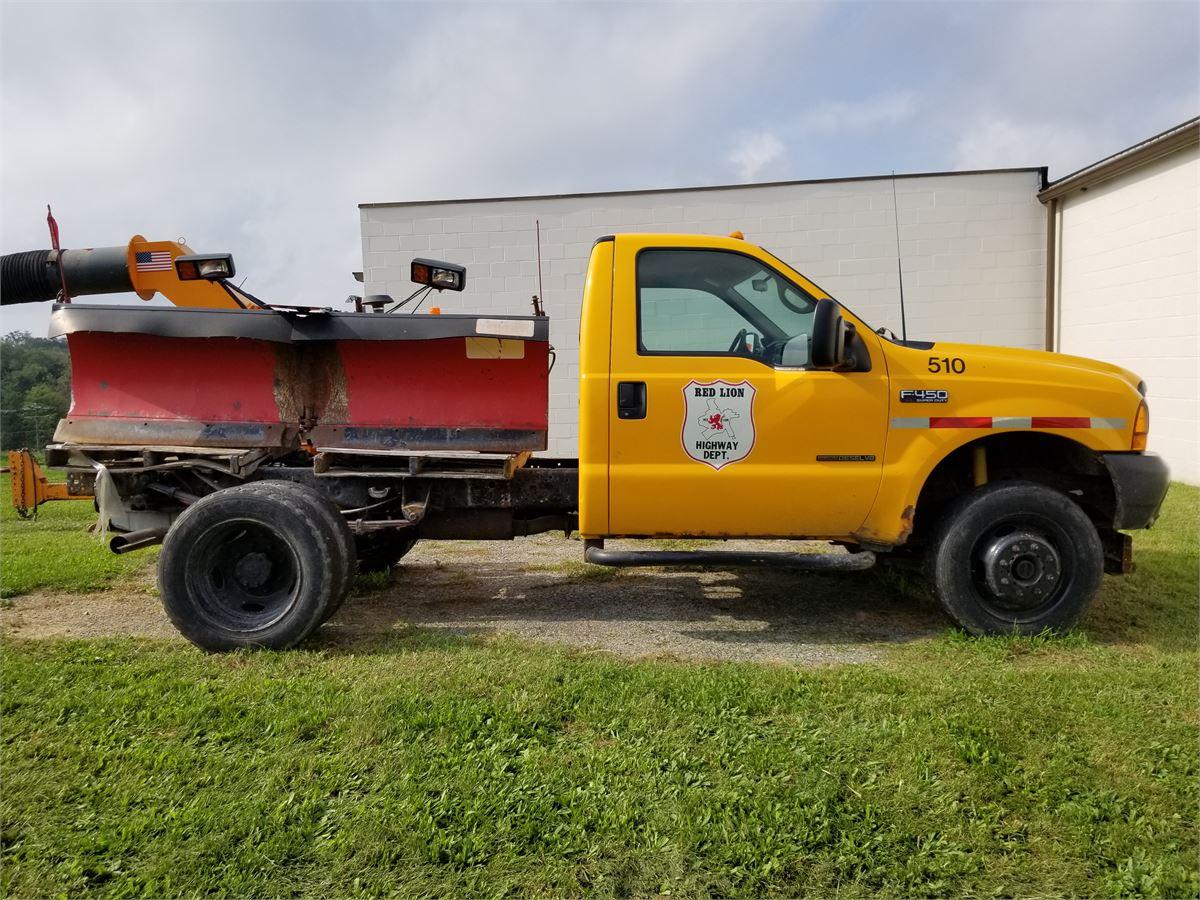 Red Lion Borough PA Logo - 200 Ford F450 Dually Chassis and Plow Online Government Auctions of ...