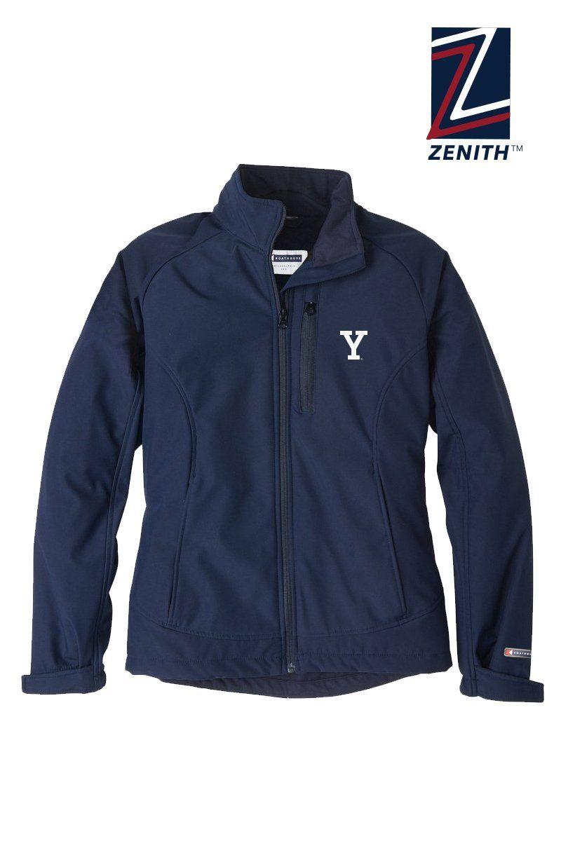 Yale Y Logo - Yale University Women's Equinox Soft Shell Jacket with Y Logo, Navy