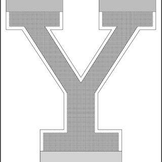 Yale Y Logo - Yale Y logo. A grid pattern in the configuration of the Yale logo ...