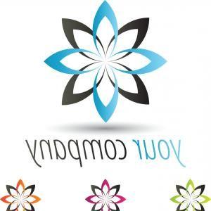 Star Flower Logo - Royalty Free Stock Image Five Pointed Stars Vector Logo Template Set ...