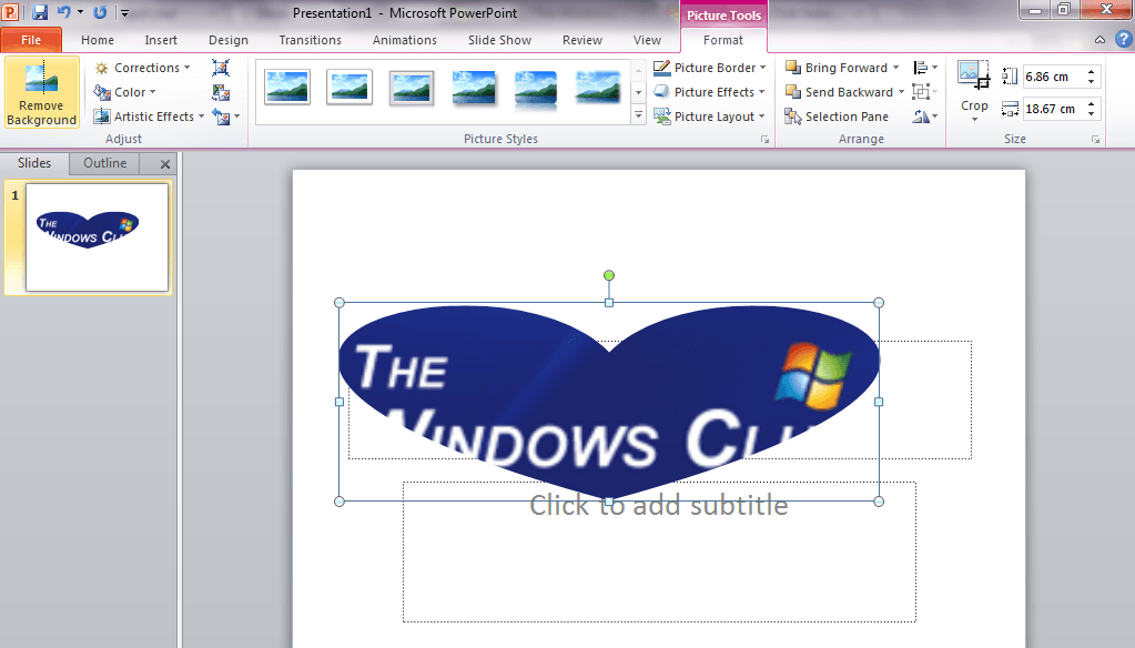 Microsoft PowerPoint 2010 Logo - How to crop images using Microsoft PowerPoint