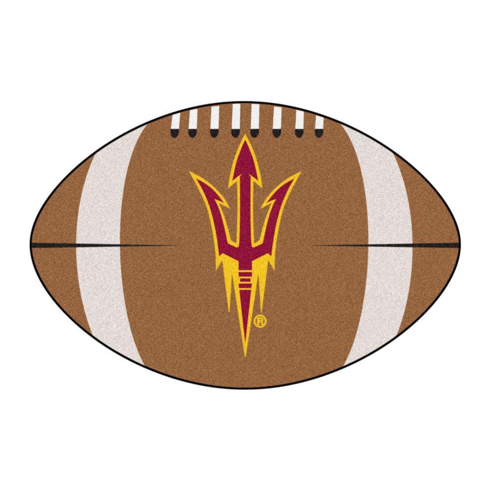 Asu Pitchfork Logo - Ncaa Arizona State University Pitchfork Logo Brown 1 ft. 10 in. x 2 ...