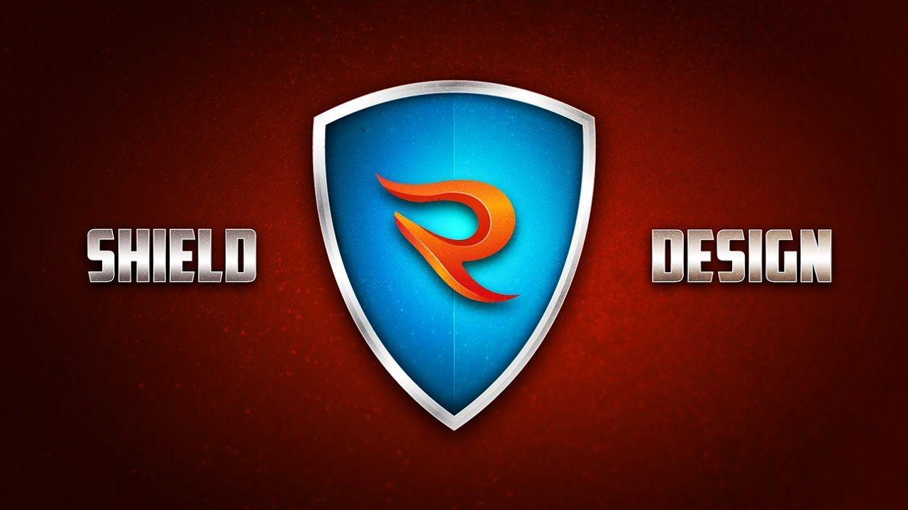 Blue and Red Shield Logo - Illustrator Tutorial | ( Shield ) Logo Design - YouTube