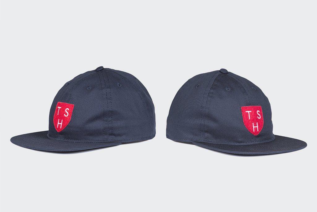 Blue and Red Shield Logo - FairEnds / TSH Red Shield Ball Cap - Navy — Tenspeed Hero
