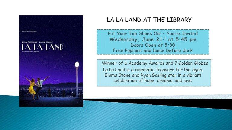 Lake La Land Logo - La La Land — White Lake Community Library