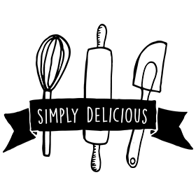 Black Anf White Food Logo - Recipes - Simply Delicious