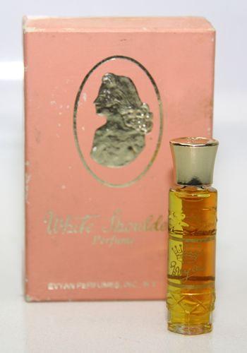 White Shoulders Perfume Logo - Vintage EVYAN White Shoulders Perfume