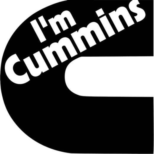 Funny Cummins Logo - Im Cummins Sex Funny Vinyl Decal Sticker