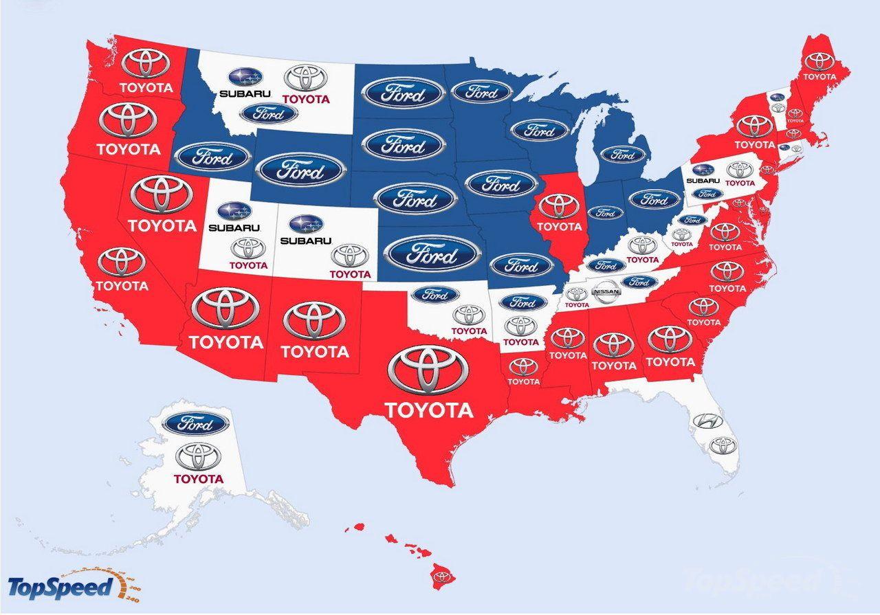 Most Popular Car Brand Logo - Check Out This Map of the World's Most Googled Car Brands - The News ...