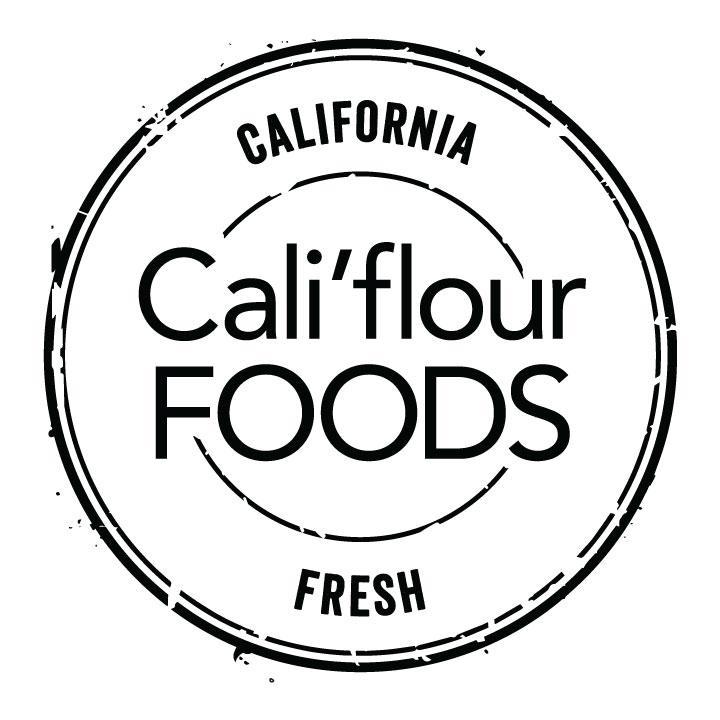 Black Anf White Food Logo - Califlour Foods Cauliflower Pizza Crust- Gluten Free!