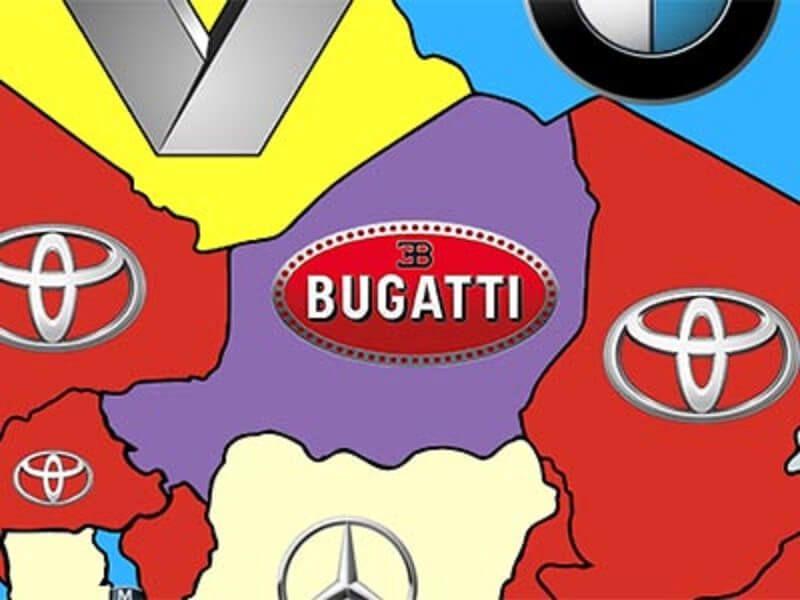 Most Popular Car Brand Logo - Check out the most Googled car brands in every country - TechSpot