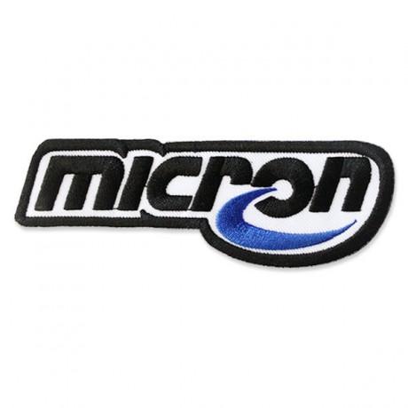 Micron Exhaust Logo - MICRON EXHAUST EMBROIDERY EMBROIDERED IRON ON PATCH