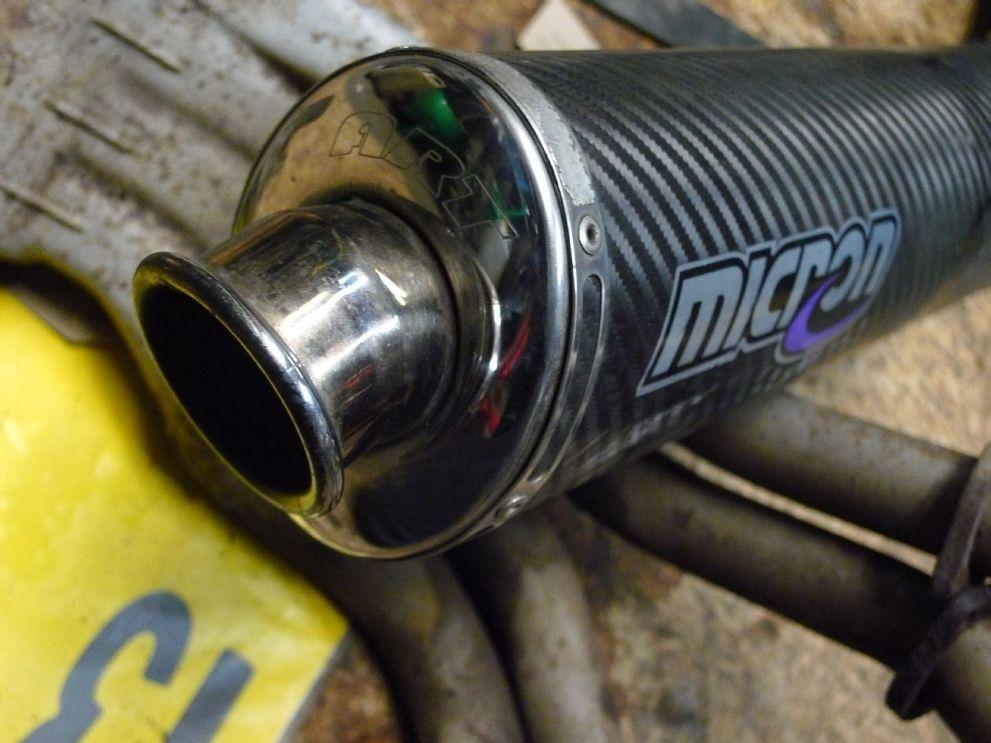 Micron Exhaust Logo - YAMAHA YZF1000 THUNDERACE EXHAUST SYSTEM WITH MICRON END CAN 1