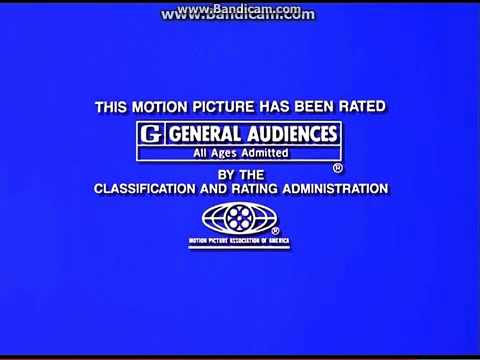 Blue G Logo - MPAA G Rating Screen