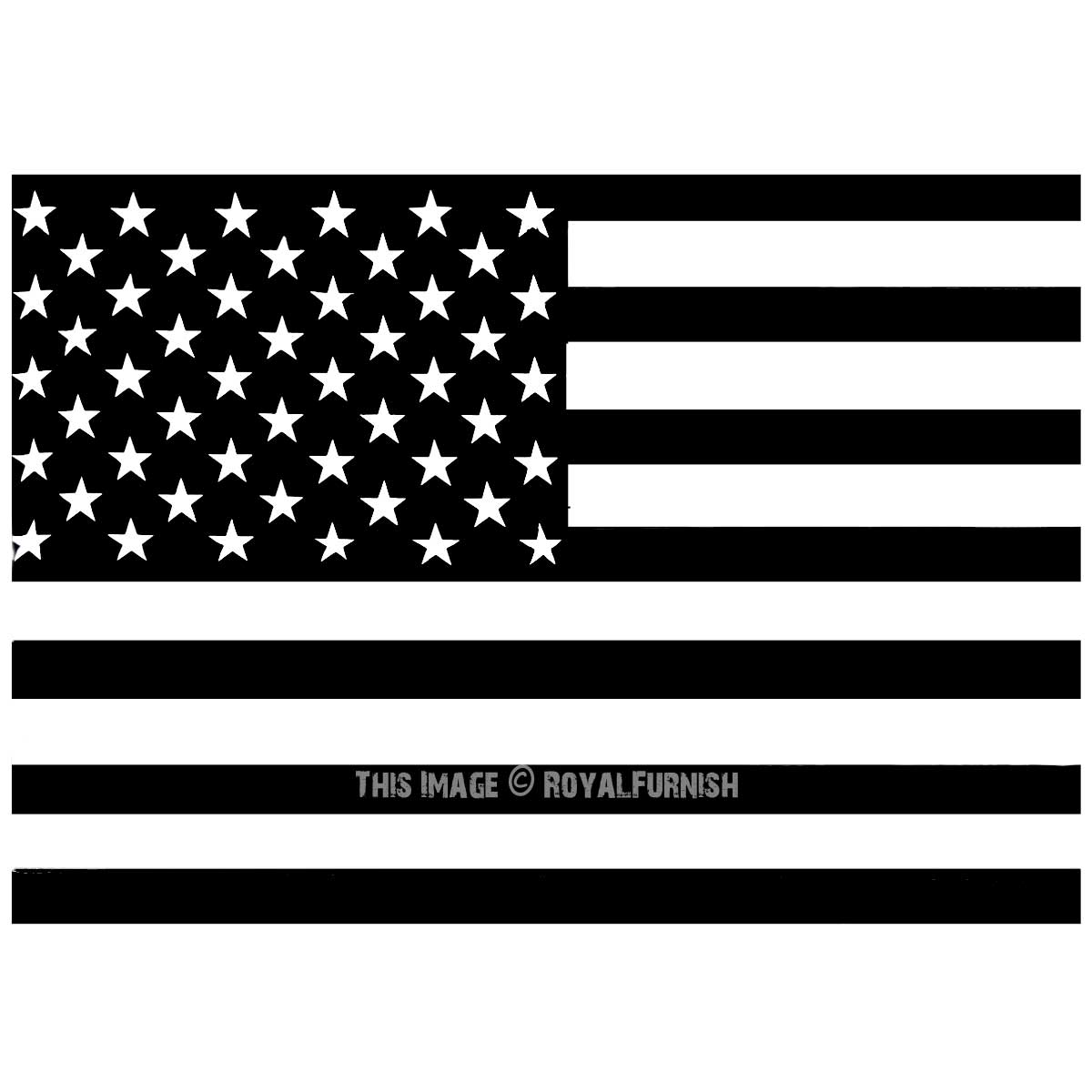 Black and White American Flag Logo - Black and White American Flag Tapestry