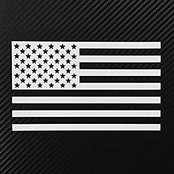 Black and White American Flag Logo - Amazon.com: American Flag Decal Sticker Custom Die-cut Vinyl USA ...