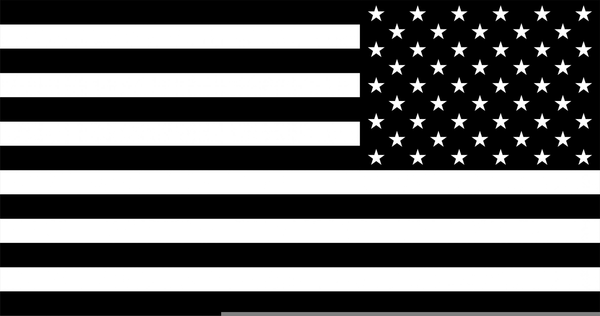 Black and White American Flag Logo - Black And White American Flag Clipart | Free Images at Clker.com ...