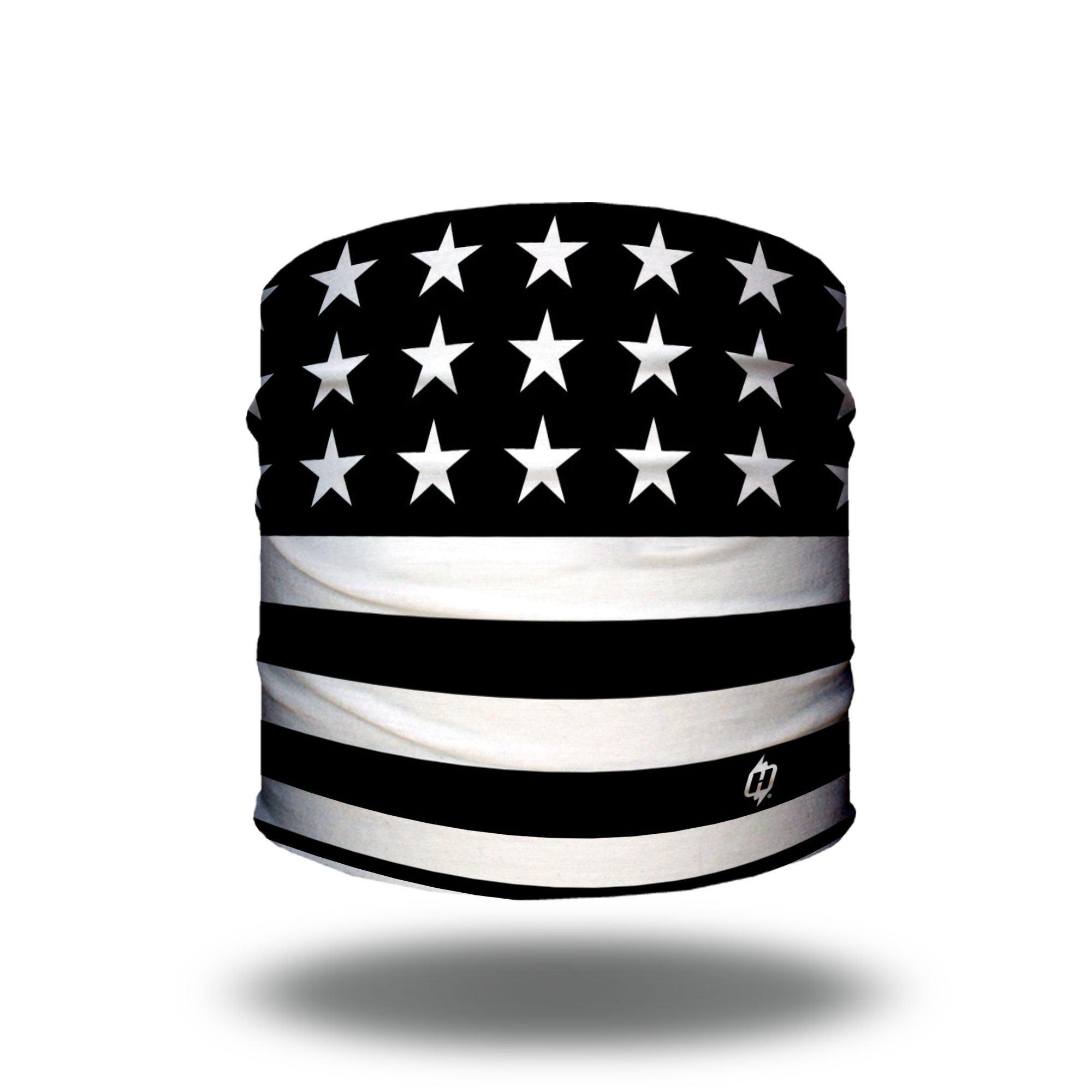 Black and White American Flag Logo - Black and White American Flag Headband