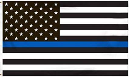 Black and White American Flag Logo - Amazon.com : Thin Blue Line American Flag - 3 by 5 Foot Flag ...