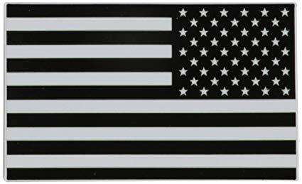 Black and White American Flag Logo - Black White American Flag Vinyl Decal Sticker