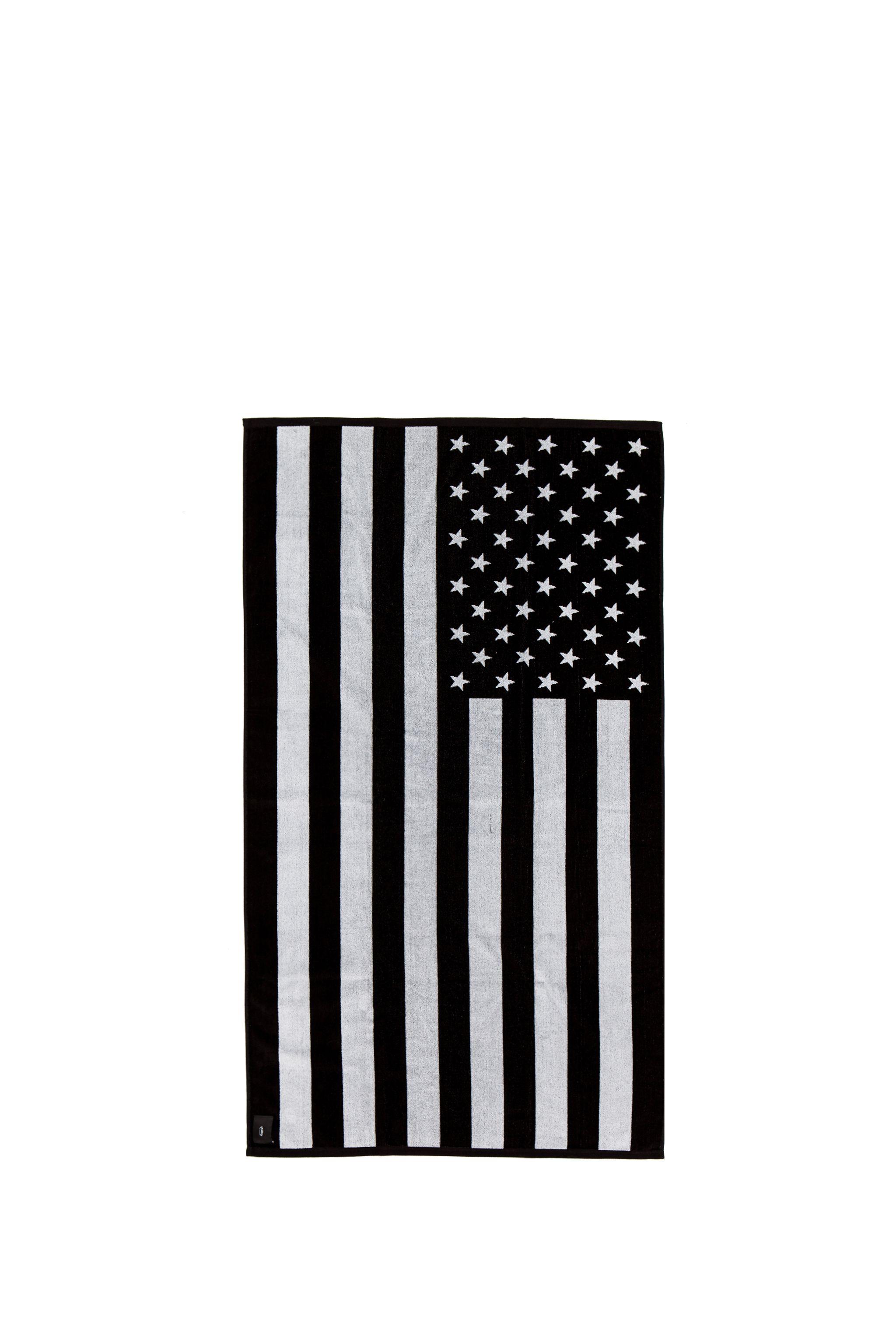 Black and White American Flag Logo - Stampd American Flag Towel in Black & White | FWRD